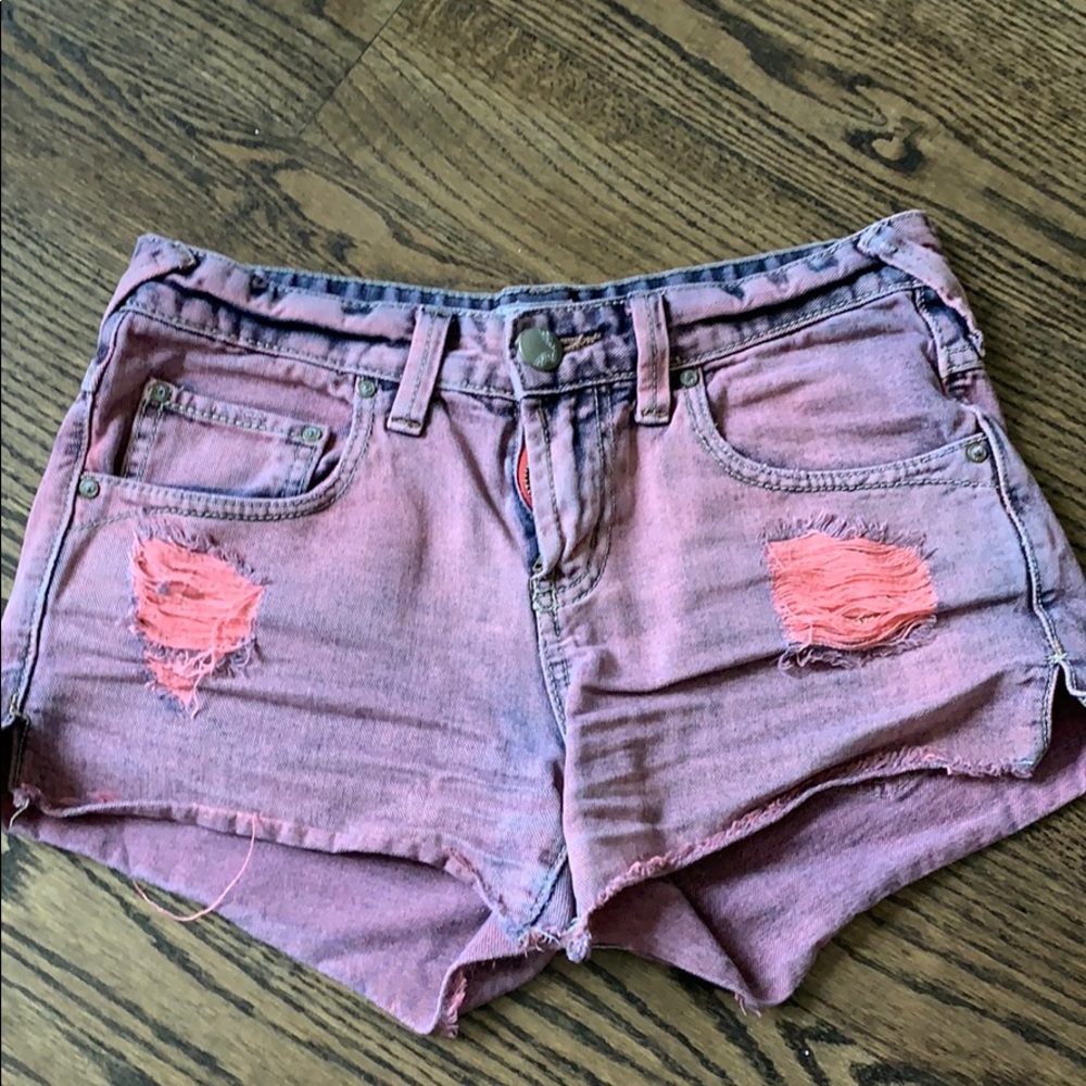 red free people jean shorts!